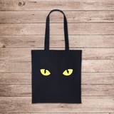 Cat Eyes Black Cat Tote Shopper Bag