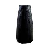 ASADFDAA Vaser Classic Black Ceramic Vase Vase Simple Container Craft Craft Vase Decoration For Home (Size : 3)