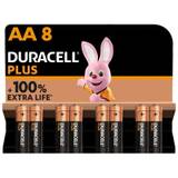 Duracell Plus Power 100 Alkaliskt Batteri AA LR6 - 8st