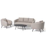 Maze Outdoor Ambition 3 Seater Sofa Set in Oatmeal