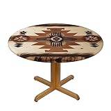 YYHHAOFA indianmönster rund bordsduk M: Dekorativt runt bord för 40-50 tum runda bord