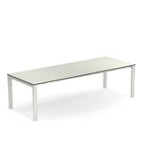 EMU - Round Table, Laminate Top White - Vit - Matbord utomhus - Laminat/Metall
