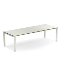 EMU - Round Table, Laminate Top White - Matbord utomhus - Christophe Pillet - Vit - Laminat/Metall