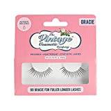 The Vintage Cosmetic Company, Gracie False Strip Lashes Adds Length Reusable Light and Comfortable Latex Free 1cm