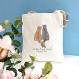 Cat Couple Tote Bag | All You Need Is A Cat