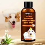 Coconut Essence Pet 3-in-1 Shampoo And Conditioner Bath Gel, Mild And Clean, Soothe The Skin, Make The Fur Shiny, Safe And Healthy, Common For Cats And Dogs