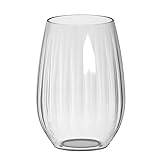 Playflip 48 återanvändbara glas vattenglas Tritan 535 ml Venezia återanvändbar plast okrossbart transparent plasttumblerglas
