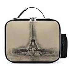 Romantiskt Eiffeltornet Paris bärbara isolerade lunchväskor låda tygväska vuxna cool väska för män och kvinnor arbete picknick