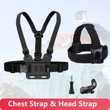 SHEIN Head Strap Chest Belt Mount Adjustable For GoPro Hero 12 11 10 9 8 7 5 AKASO SJCAM Insta360 Yi DJI Action Camera Accessories