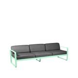 Fermob Bellevie soffa 3-sits opaline green, graphite grey dyna