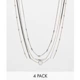 Topshop – Nixon – Flerfärgade, blandade halsband, 4-pack-Flera - One Size