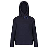 Regatta Unisex Youth pojkar Keyon randig fleece hooded Drawcord Warm Hoodie, navy/Black, 15 år – Chest 86 – 89 cm