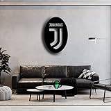 OS onlinehandel väggdekoration Juve Turin dekoration trädekoration vägghängande dekoration Forza Juve (75 x 49 cm)