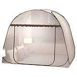 Vikbart myggnät sänghimmel tält, andningsbart ljustätt sängtält drömtält för myggnät, D, 180 x 200 cm