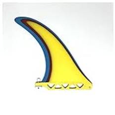 Gul 7/8 tums surfbräda Single Fin Sup Handgjord glasfiberfena for surfing(Color:8.25in)