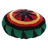 Ull stickad rasta hatt Reggae jamaicansk keps färgglad mössa mössa virkad stickad säckig keps, Colorful, L