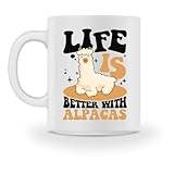 Life Is Better with Alpacas Lama Pako Huacaya Alpaka – kopp – M-vit