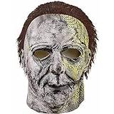 CNAOHGHN Män halloween mask, halloween masker vuxen halloween latex masker Storbritannien svart hel ansiktsmask halloween neon mask halloween hemsk neon mask halloween läskig halloween kostym