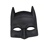 Rubies Batman Shallow Mask för pojkar och flickor, Batman Film Officer Mask gjord av plast med kardborreknäppning perfekt för halloween, jul, karneval och födelsedag.