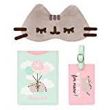 Grupo Erik Pusheen Travel Set | Passport Holder, Luggage Tag and Sleep Mask | Pusheen Gifts | Pusheen Merchandise | Cute Gifts | Gifts For Cat Lovers | Cute Cat Gifts