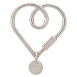 Mulberry - nyckelring med hjärta - dam - metall - one size - Silverfärgad