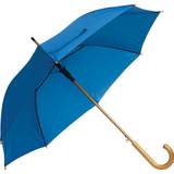 Ett Vitt Paraply Vid Tråkigt Väder Handtag Och Skaft i Trä - Oscar - Royal Blåa