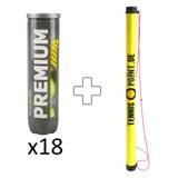 Tennis-Point Premium 18x 4 Ball Tube Plus