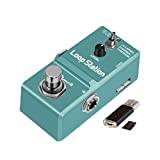 Amuzik Looper Guitar Pedal for Electric Guitar Loop Station Pedal Unlimited Overdubs 10 Minutes of Looping, 1/2 time, and Reverse, built-in SD Card for memory with 3 Modes Mini Size