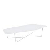 Fermob - Ultrasofa Low Table, Cotton White - Cotton White - Vit - Soffbord utomhus - Metall