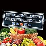 Digital kökstimer, kökstimer, klar LED-skärm i rostfritt stål, matlagningstid för kök LCD-skärm, påminnelse om skakning av klocka