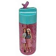 CARTOON Tritan Ecozen Barbie vattenflaska för barn 430 ml flaska med fällbar pip