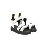 Dr. Martens Kids - Klaire sandaler med kardborreband - barn - läder/Tyg/polyuretan/gummi - 35 - Vit