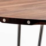 Naver Collection - GM 6653 Utdragbart bord, 240 x 120 cm, Oljad valnöt, Skiva med Corian-topp, 1 iläggsskiva, Ben i rostfritt stål - Matbord