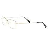 FUQINQINGOZ Datorläsare Anti-UV Blåljus Läsglasögon Mode Glasögon Platt Ljus Spegel för Kvinnor/Män (Färg: Guld, Storlek: 300)