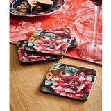Set Of 4 Statement Floral Coasters