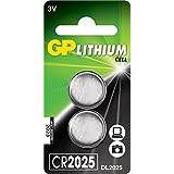 GP Battery GPPBL2025089 Litiumknappcellsbatteri, Silver, Paket med 2
