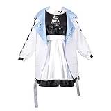 Blue Archive Hakari Atsuko cosplay kostym kläder klänning uniform halloween kläder (vit, medium)