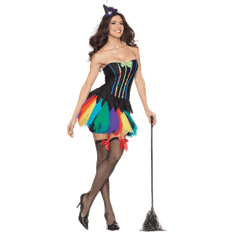 Womens Rainbow Witch Costume - Size 14-16