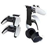 Gamepad Holder Headset Hanger Compatible for PS5/Xbox Series X, Game Controller Host Mount Hanger