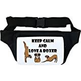 Keep Calm and Love A Boxer hund midjeväska