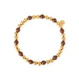 Bead Bracelet – Brown Gold