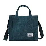 Axelväska dammode manchester handväska väska avslappnad kanvas messengerväska axelväska för kvinnor, gRÖN, En storlek