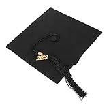 VILLFUL Examensmössa Negras Para Hombres svart hatt Derby hattar för kvinna examen uniform kostym svensexa examen klänning examenshattar för lärare examen keps topper, 24 x 24 cm, Agarwood, Nej