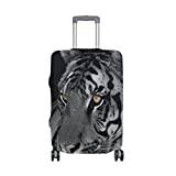 ALAZA Tiger Wild Animal bagageskydd passar 45,7 – 81,7 cm resväska spandex reseskydd, Flerfärgade, Small Cover(Fit 18-21 inch luggage)
