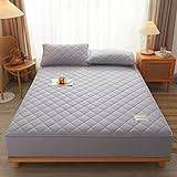 JIANINGHOME Påslakan stil sängöverdrag 160 x 200 cm, djupt quiltat madrasskydd sänglakan överdrag sängkläder
