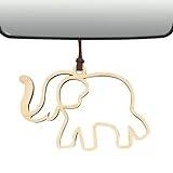 DASHIELL Elefant trä skivor hänge - trä hänge prydnad - Trä Bil Spegel Dekor Elephant Hang Dekorationer för vardagsrum Kontor Hylla