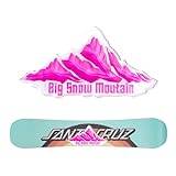 MytaYt 3D Transparent Snowboard Snowboard Berg Snowboard Stomp Pad för skidåkning, snowboard - rosa