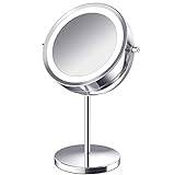 ASADFDAA Sminkspegel Makeup Compact Mirror Magnification Tabletop Vanity Table Round Mirror Double Sided Makeup Tool Makeup Mirror
