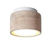 inomhus Retro Geometric Wall Sconce Ceiling Lamps Japanese Wabi-sabi Style with Natural Beige Travertine Scandinavian LED Spotlight for Living Room Aisles Clothing Stores Commercial Spaces Stylish Dow
