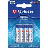 Verbatim Premium Alkaline, LR06 / AAA batterier, 1,5V, 4-pack